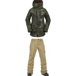 Volcom Paxson 2L TDS INF Parka + Knox Insulated GORE-TEX Pants - Women's 2024-Women Snow Clothing|Jacket & Pant Sets