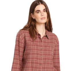 Volcom Plaid To Meet U 2 Long-Sleeve Shirt - Women's-Women Casual Clothing|Tops & Shirts