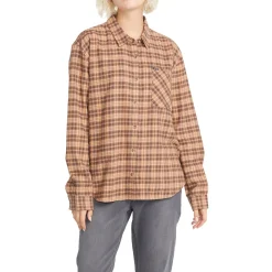 Volcom Plaid To Meet U Long-Sleeve Shirt - Women's-Women Casual Clothing|Tops & Shirts