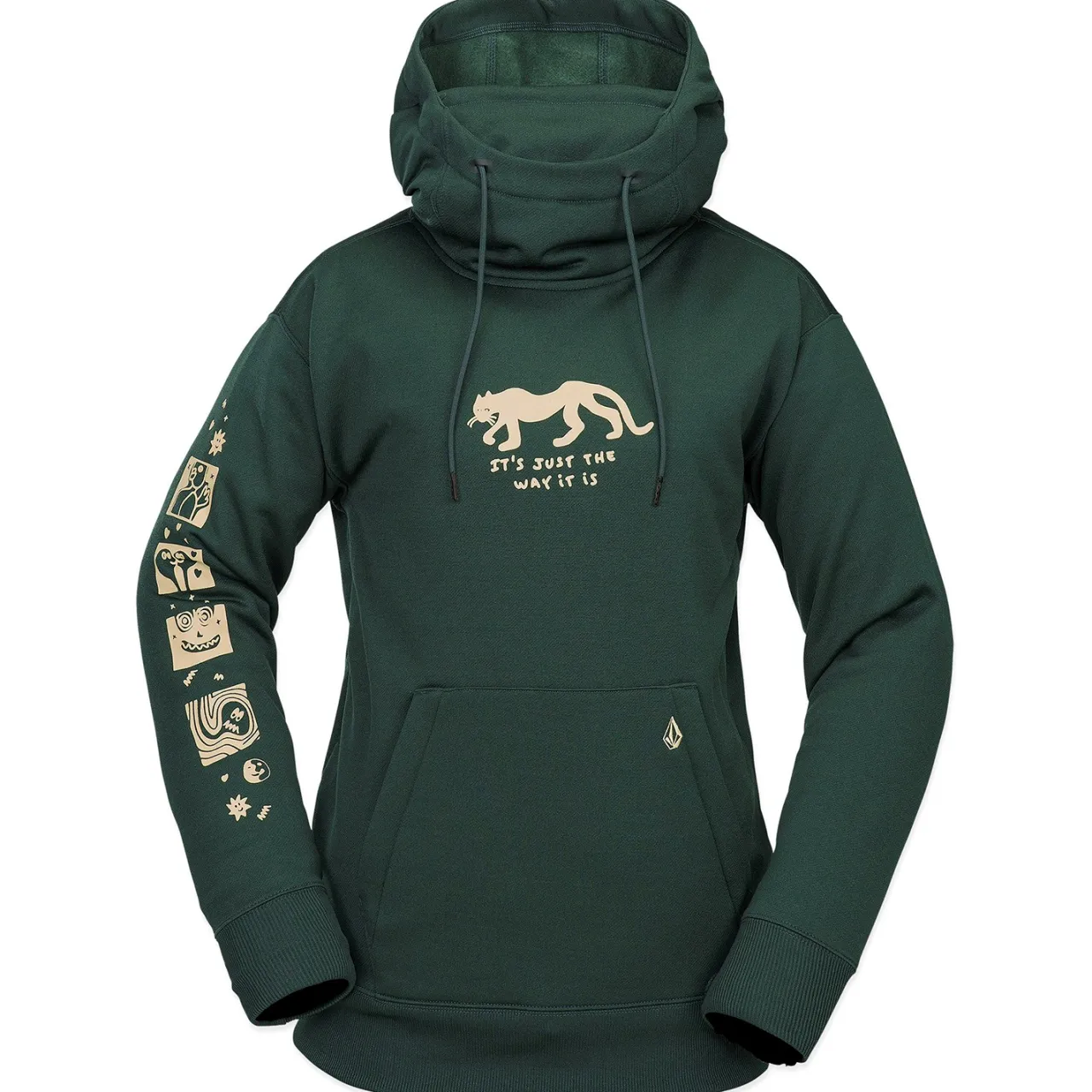 Volcom Riding Hydro Pullover Fleece - Women's-Women Snow Clothing|Mid Layers