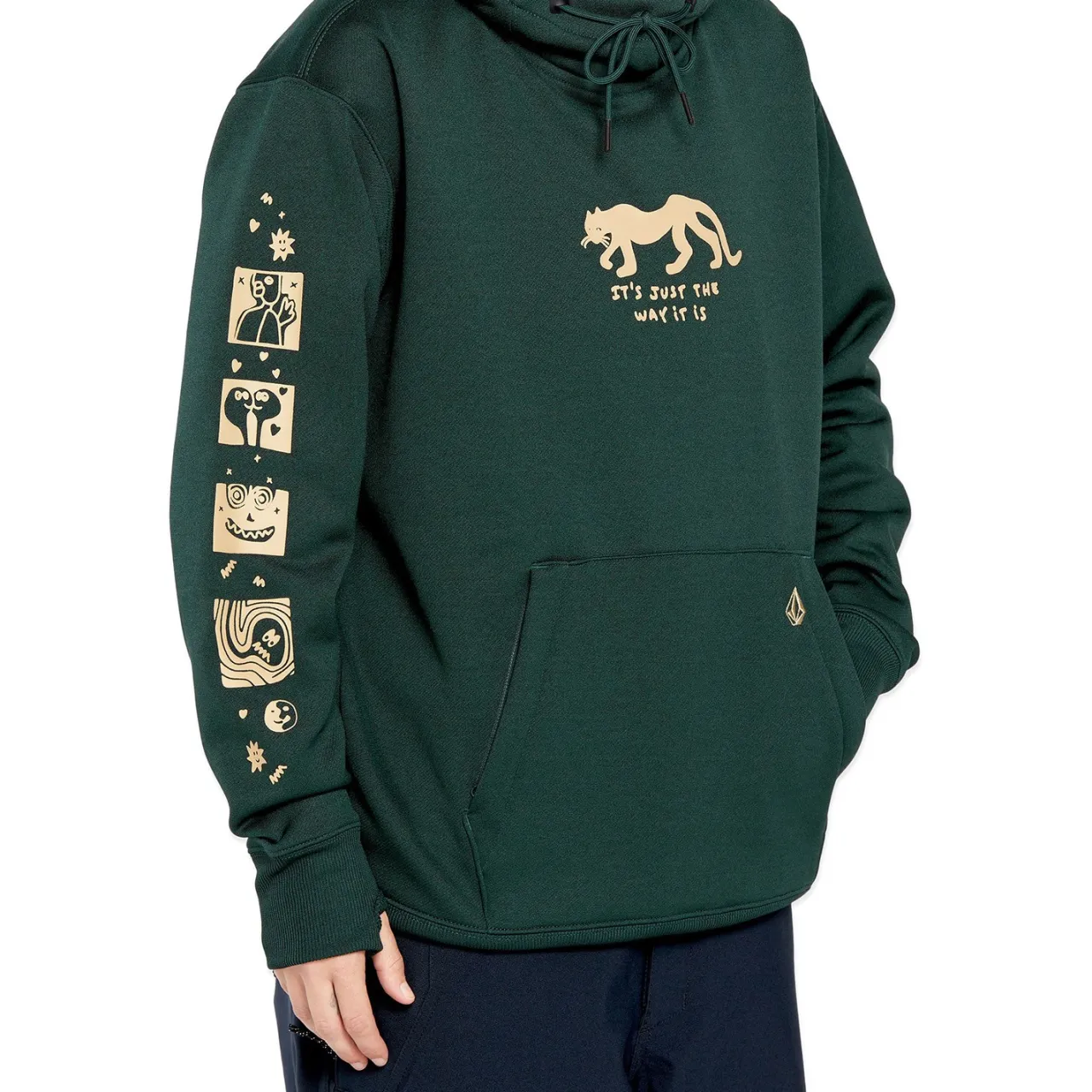 Volcom Riding Hydro Pullover Fleece - Women's-Women Snow Clothing|Mid Layers