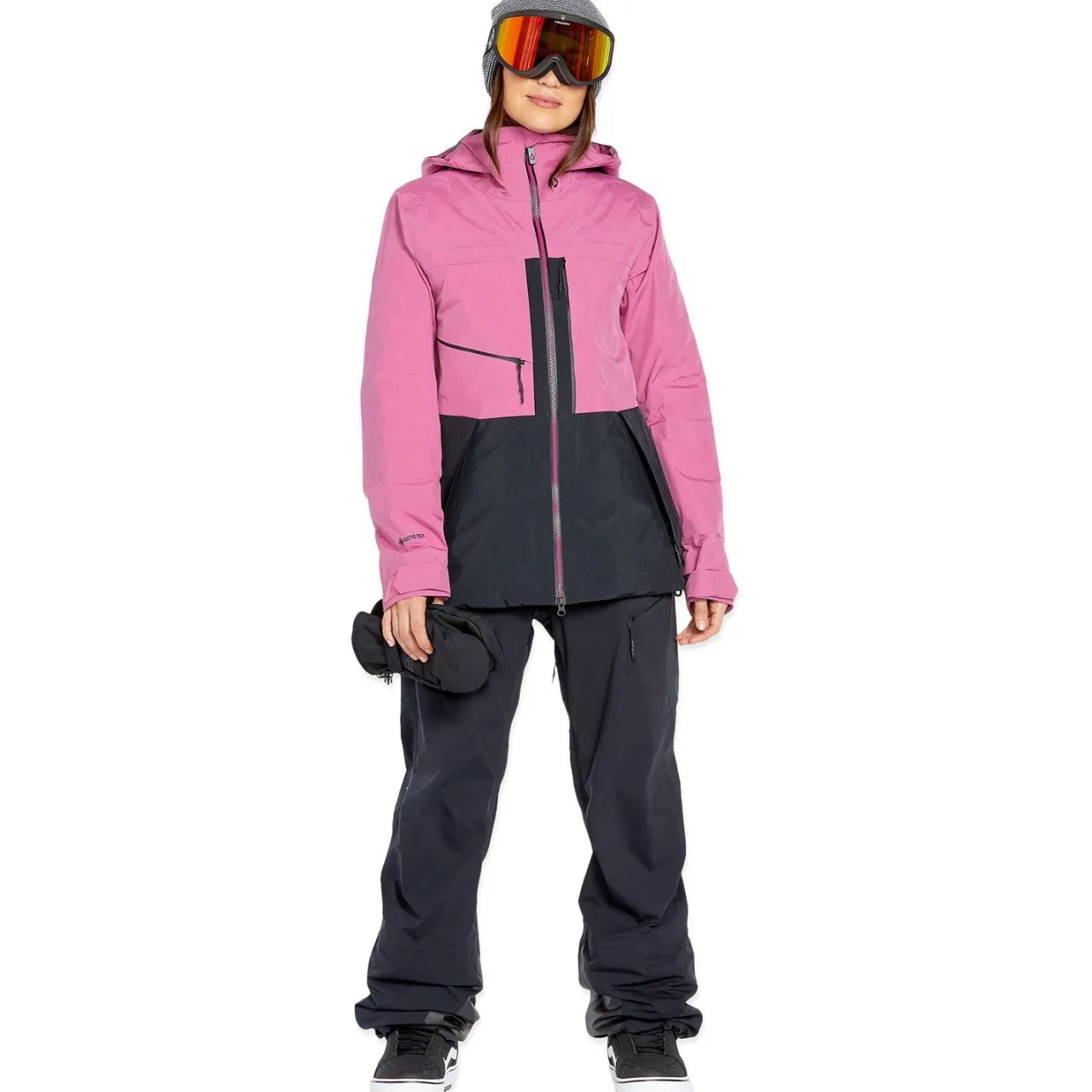 Volcom VS 3L Stretch GORE-TEX Bibs - Women's-Women Snow Clothing|Snowboard Pants & Bibs