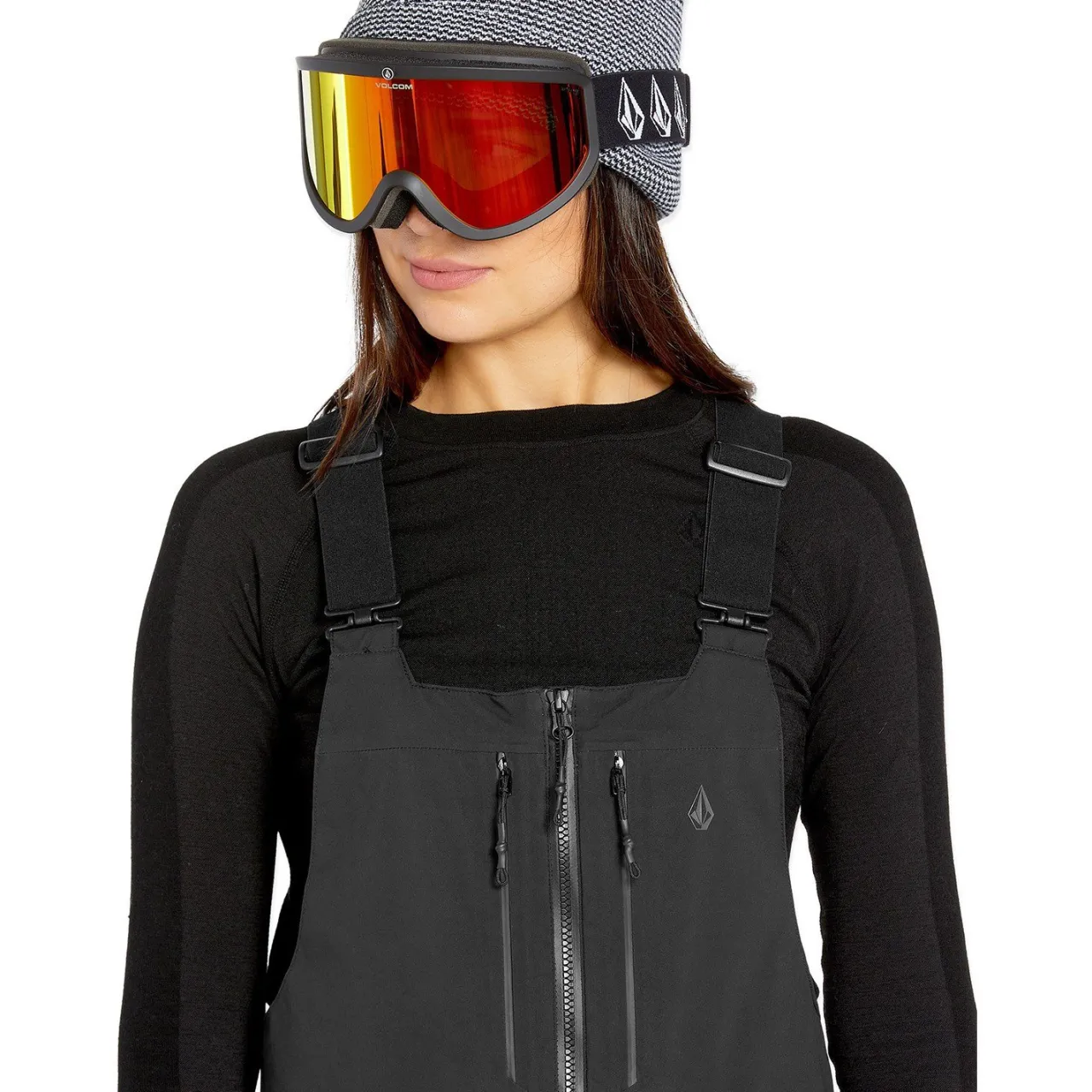 Volcom VS 3L Stretch GORE-TEX Bibs - Women's-Women Snow Clothing|Snowboard Pants & Bibs